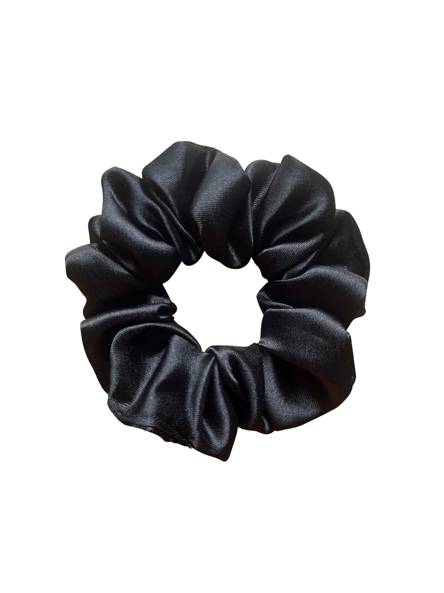 Black Satin Scrunchie