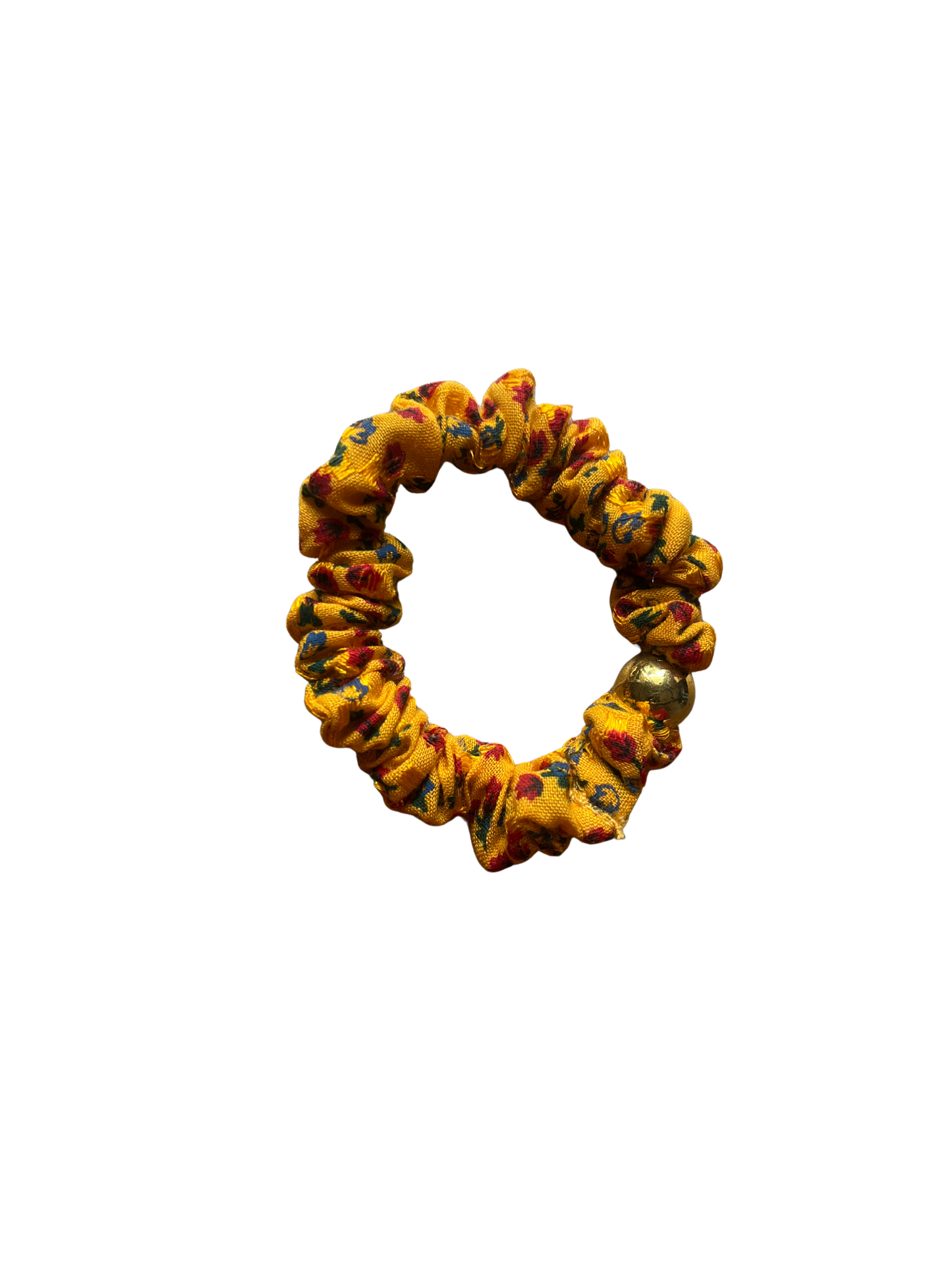 Cotton Yellow & Red Floral