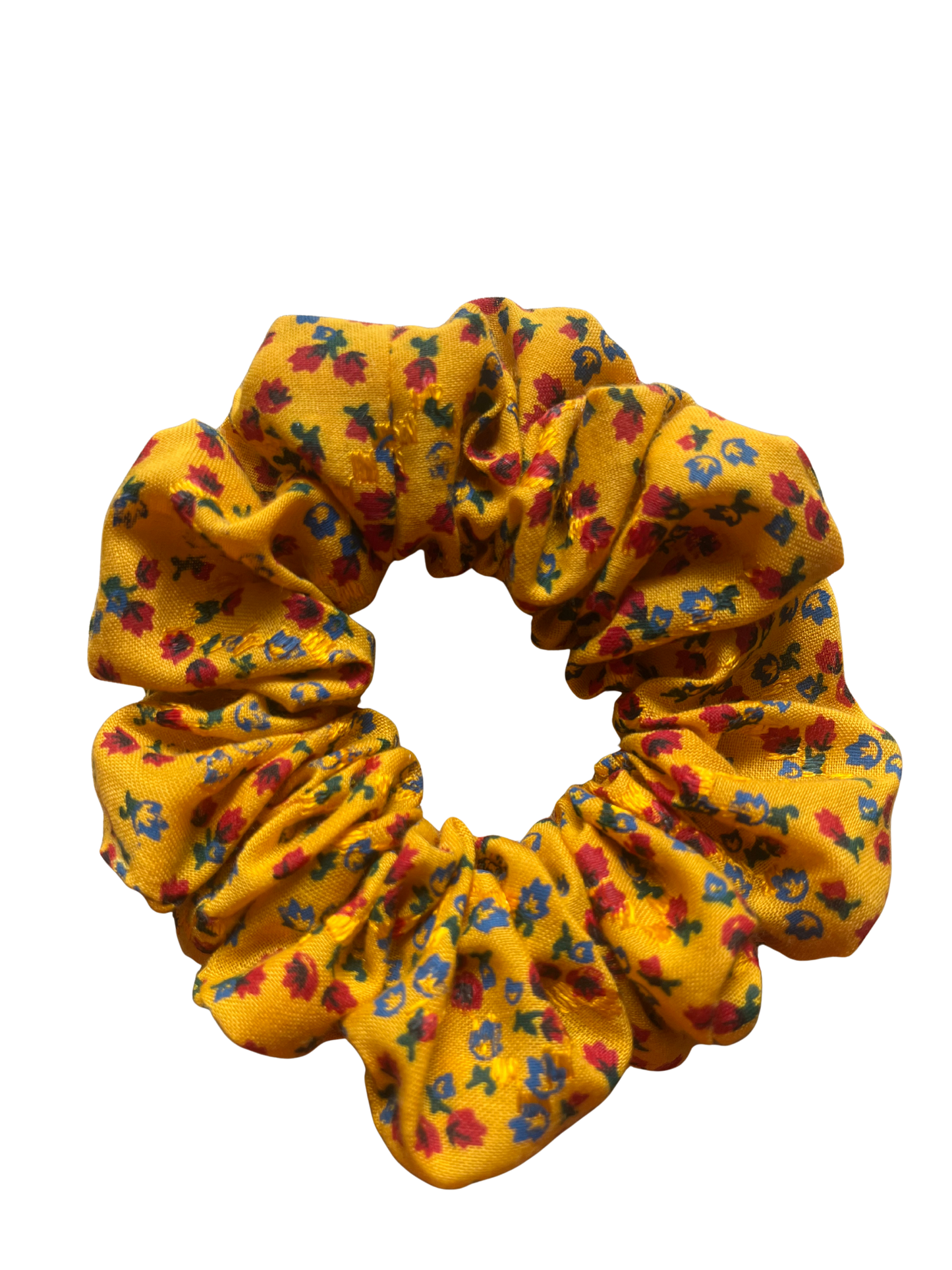 Cotton Yellow & Red Floral