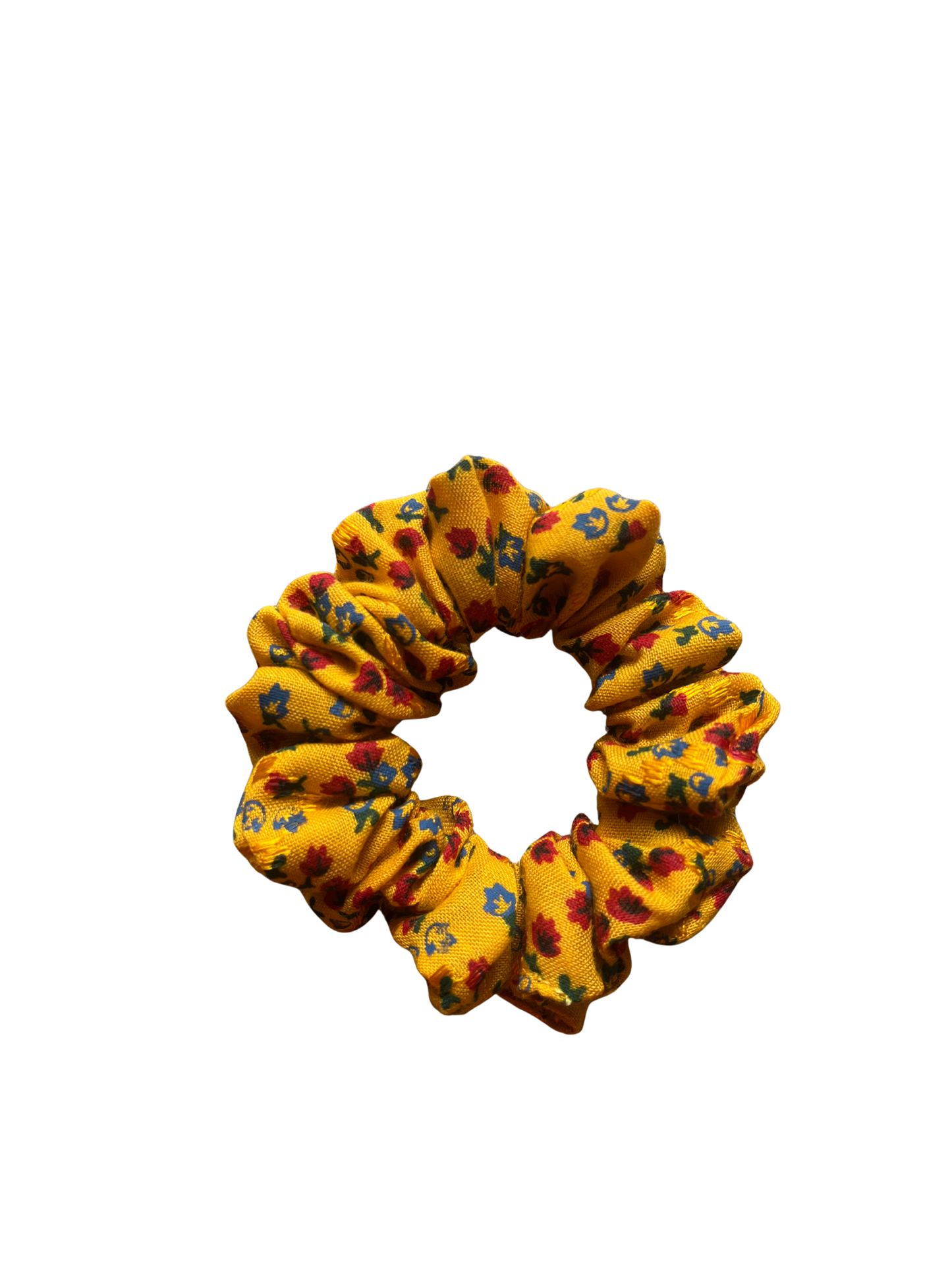 Cotton Yellow & Red Floral