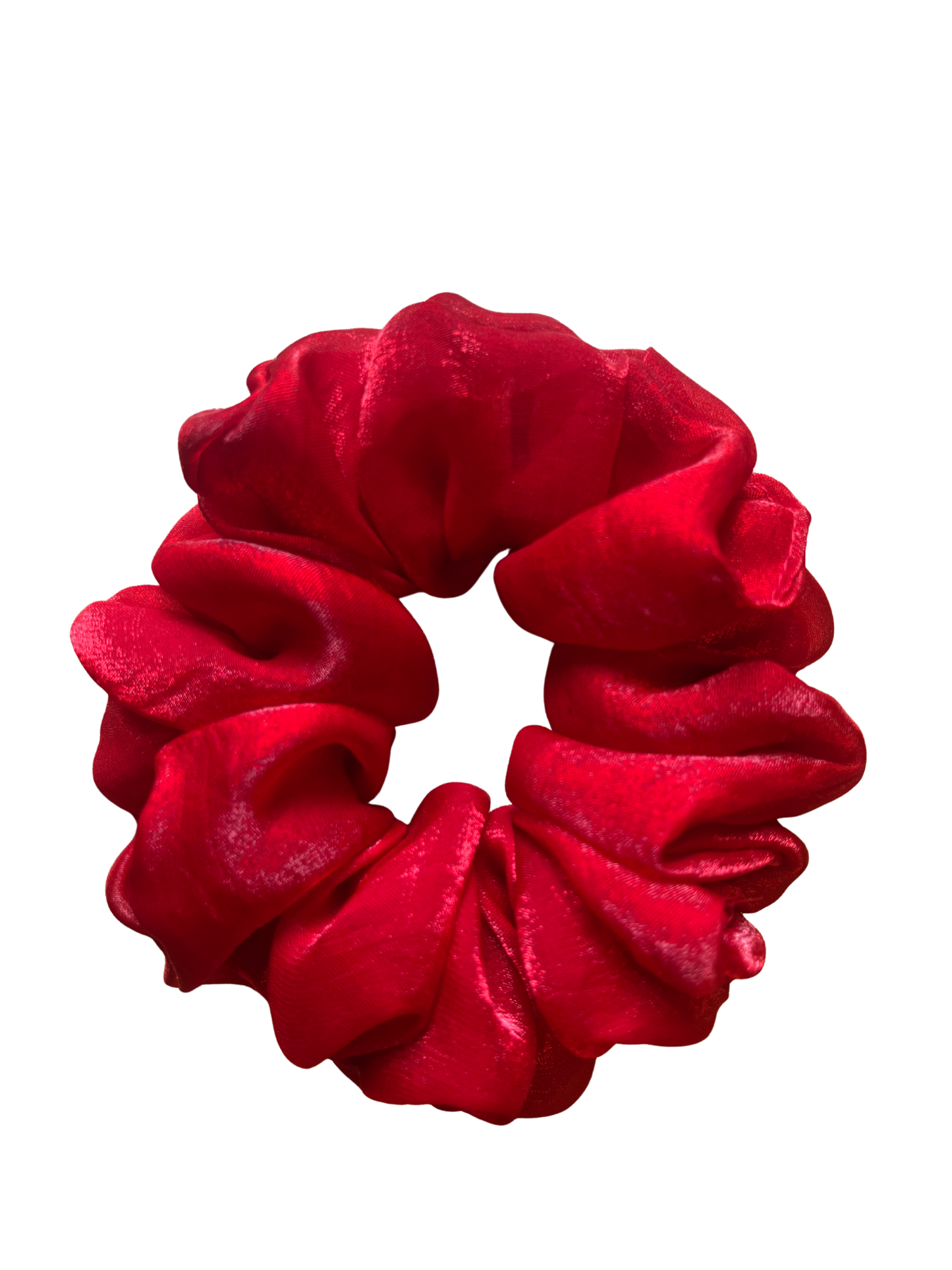 Red Silk Scrunchie