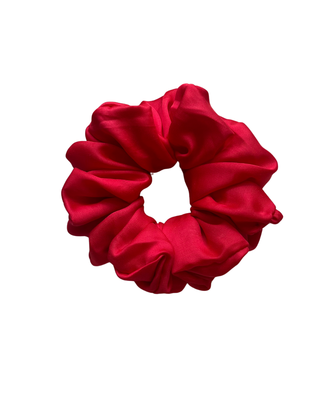 Red Polyester Scruchie