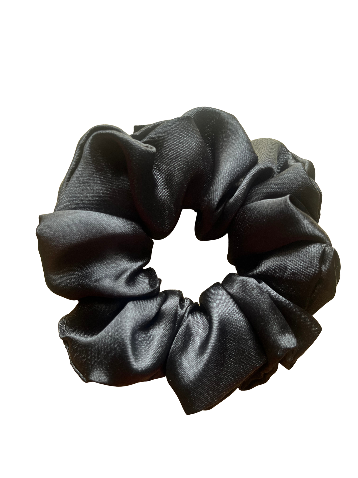 Black Satin Scrunchie
