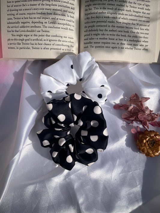 Everyday essential Black and White with polka dots (combo of 2)