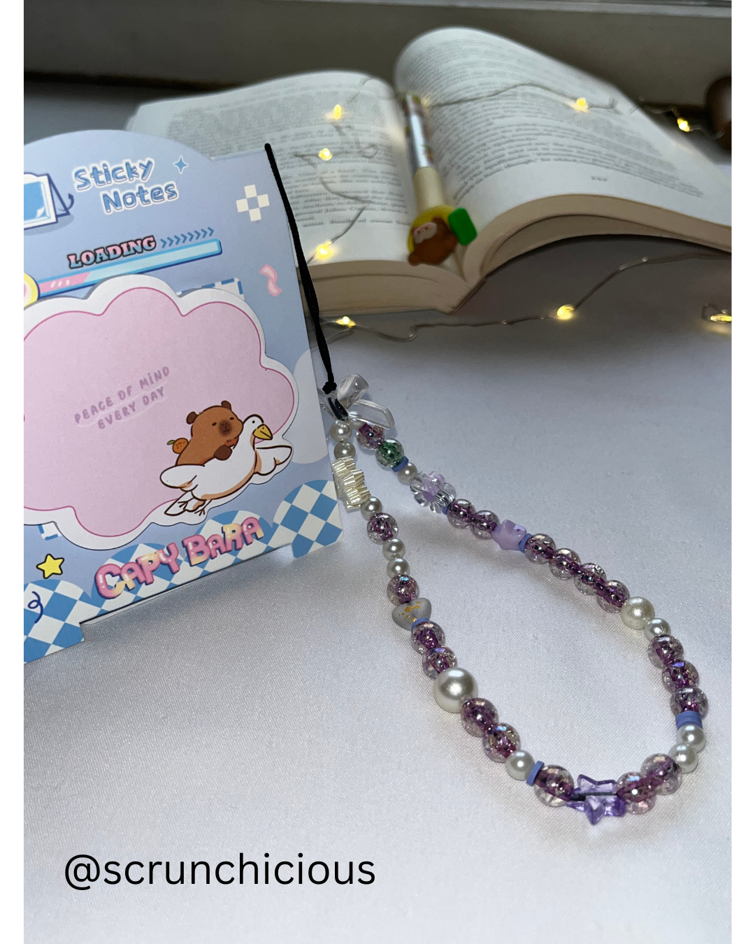 Lavendar phone charm