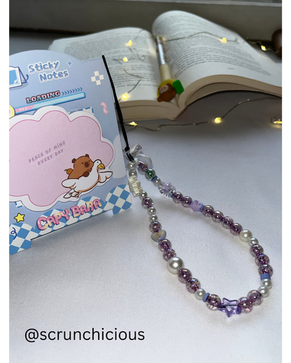 Lavendar phone charm
