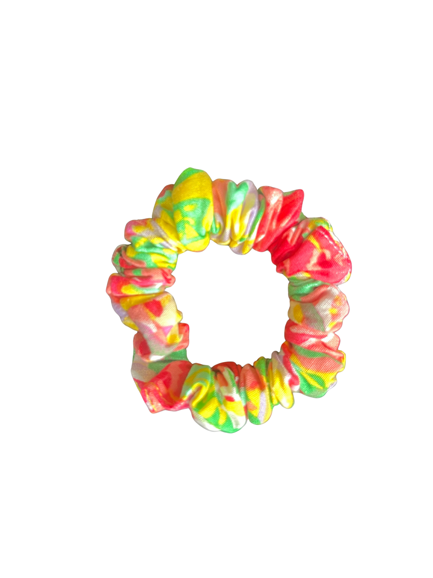 Light Floral Multicolor Cotton Scrunchie