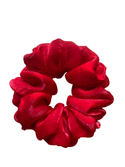 Red Silk Scrunchie